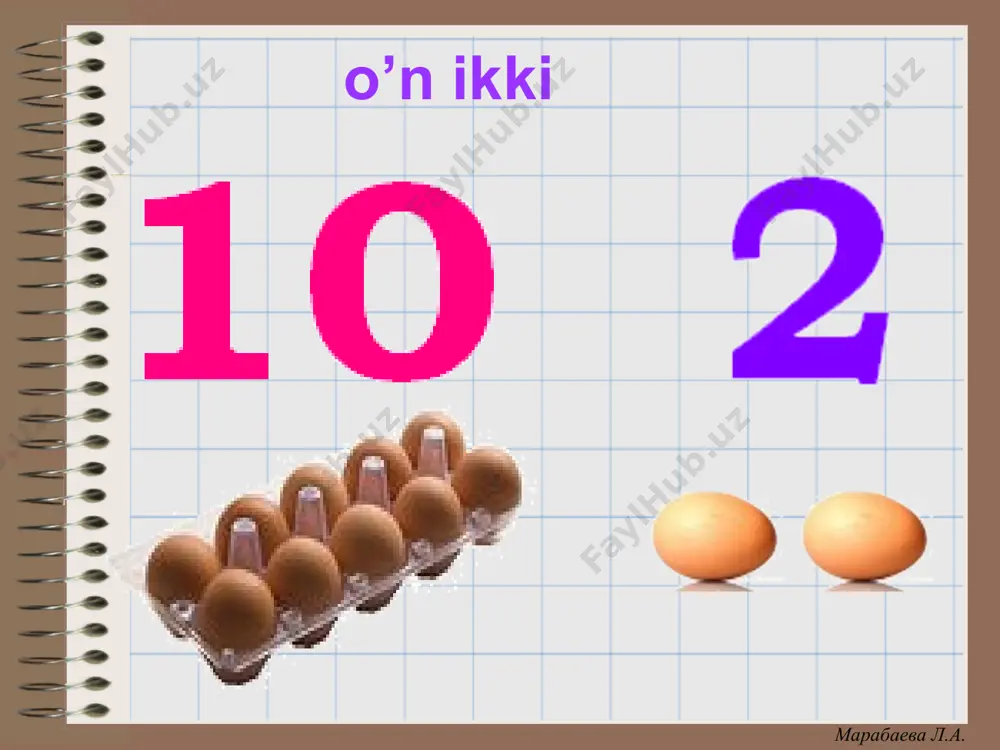 10 dan 20 gacha sonlarni o‘rgatish taqdimoti - Page 3