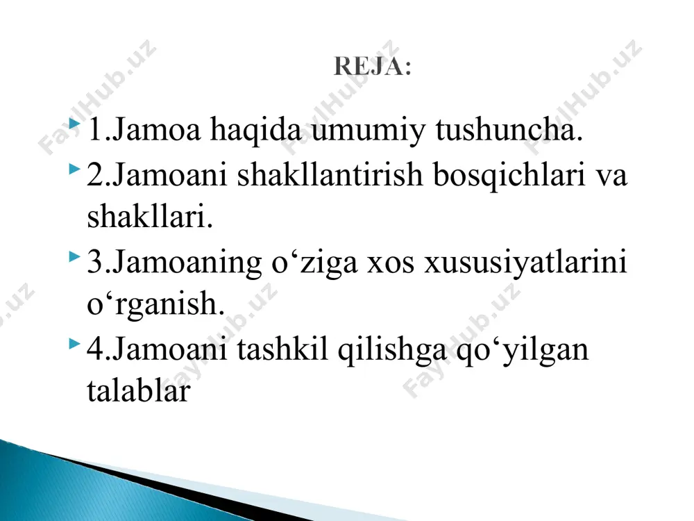 qanday tutishlarni, uy vazifalarni sidqidildan bajarishlarni yoki bajarmasliklarni aniqlaydi va nihoyat eng muhimi – ularning o‘qishdagi muljallari ijtimoiy mohiyatga molik yoki molik emasligi hisoblanadi. jamoada shaxsni tarbiyalashda yakka tartibdagi yondashuvning mohiyati alohida o‘quvchini jamoa faoliyatigan jalb etishdan jamoani esa mazkur o‘quvchi bilan qiziqtirib qo‘yishdan ham iboratdir. har qanday jamoada tarbiyasi qiyin bolalar bo‘ladi, lekin «ajratib qo‘yilgan» bolalar bo‘lmaydi. o‘quvchilarning xulq atvori, o‘quvchining muntazam o‘rganishni o‘z oldiga maxsus maqsad qilib qo‘ymasa uning uchun sezilmagan tarzda o‘zgarishi mumkin. bunday o‘rganish yakka tartibda ishni tashkil etishning hal qiluvchi sharti hisoblanadi. jamoani shaklantirish, yuzasidan olib boriladigan ish albatta ayrim o‘quvchilarning rivojlanishga ta’sir etadi va shuning uchun ham bu jarayon stixiyali emas, balki maqsadga qaratilgan va boshqariladigan bo‘lishi kerak. tadbirlar kechalar to’garaklar olimpiadalar ekskursiyalar shaxsni jamoda tarbiyalash jamoa qanday bosqichda turmasin, uning oldida bir vaqtqning o’zida yaqin, o’rta va uzoq istiqbollar bo’lishi kerak. ekskursiya, madaniy yurish, shahar tashqarisiga sayrdan xursandchilik yetkazadigan qiziqarli ishlar tanlanadi, bu …