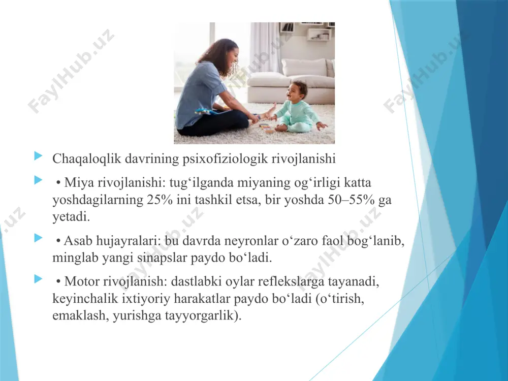 chaqaloqlik davrining neyropedagogik xususiyatlari - Page 5