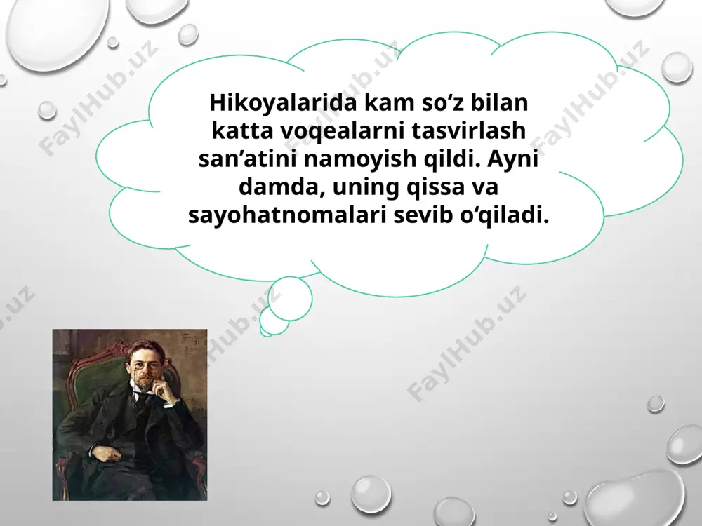 anton pavlovich chexov hayoti va ijodi. “garov” hikoyasi - Page 5