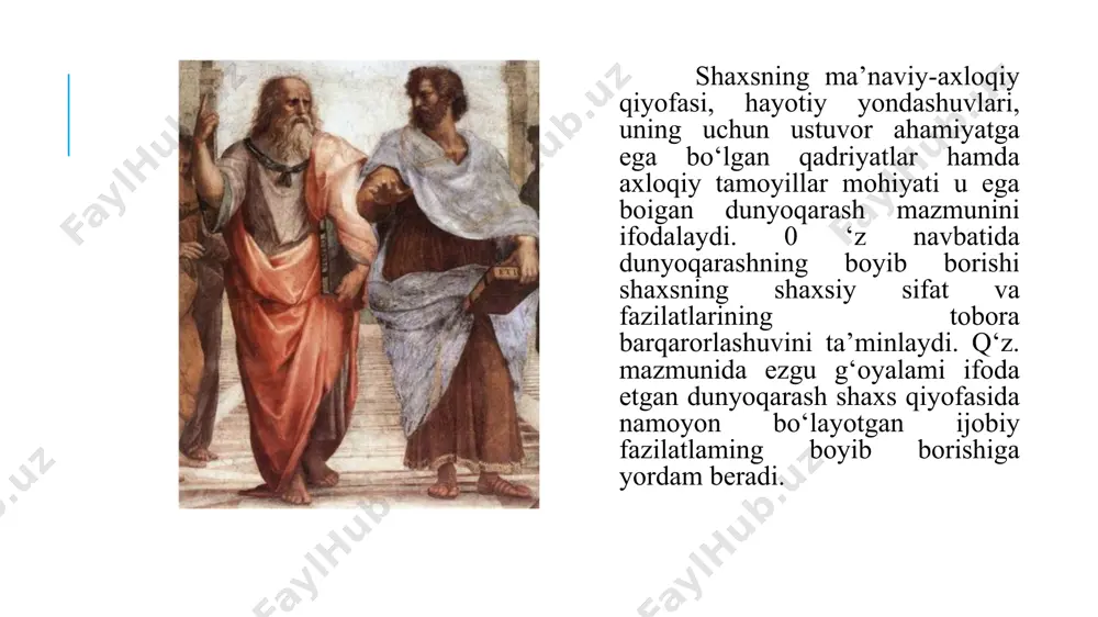 tgan bolalarning aqli tasavvur qilinadi. uchinchi bosqichda inson aqliy shakllarini va ularga muvofiq hissiy obrazlarni egallagan bo‘ladi. ibn sino aql deganda insoning tug’ma iste’dodini, bilish jarayonida shakllanadigan fikrlash qobiliyatini tushunadi. aqlni ikki xil kategoriyalarga bo‘ladi. 1. nazariy aql – borliqdagi umumiy narsalarni idrok etishdir. 2. amaliy aql – buyumlarni tanlashda turtki sifatida ko‘rinadigan qobiliyatlardan. maktabgacha tarbiya yoshdagi bolalarga ta’lim berish qoyasi birinchi bo‘lib chet el pedagogikasida cheh pedagogi yan amos kamnskiy (1592-1670) tomonidan yaratilgan. u ona rahbarligida 6 yoshgacha bo‘lgan bolalarga ta’lim-tarbiya berish mumkinligini ko‘rsatib berdi. shu davrda bolani yoshini e’tiborga olgan holda kishi o‘rganishi lozim bo‘lgan hamma narsaga o‘rganish lozim deydi. demak, maktabgacha yoshdagi bolalarga ya’ni biz ta’lim-tarbiya beradigan bolalarga har tomonlama bilim ko‘nikma va malakalarni singdirishimiz mumkin. u 13 bo‘limdan iborat maktabgacha ta’lim dasturini tuzdi. ya.a.kamenskiy “onalar maktabi” kitobida kichik bolalarni ta’lim-tarbiyasiga, o‘qish metodikasiga katta e’tibor bergan. aqliy kamolot – bu yoshning o‘sib tajribaning boyib borishi munosabati bilan …