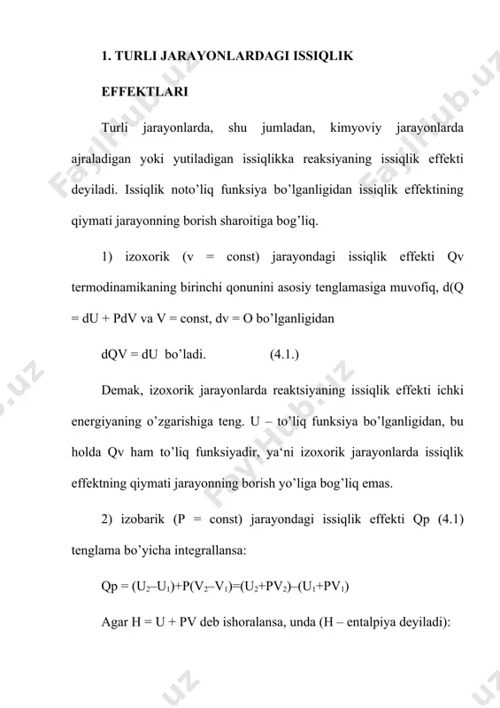 lik sig’imi yig’indisi farqi. va (4.12.) (4.13.) bunda, δh2, δh1 lar т1 va т2 dagi entalpiya o’zgarishlaridir. agar kimyoviy jarayon izoxorik sharoitda bo’lsa: va umuman. (4.14.) bu kirxgof qonuni tenglamasidir. oleobject3.bin image4.wmf oleobject4.bin image5.wmf oleobject5.bin image6.wmf oleobject6.bin image7.wmf oleobject7.bin image8.wmf oleobject8.bin image9.wmf oleobject9.bin image10.wmf oleobject10.bin image11.wmf oleobject11.bin image12.wmf oleobject12.bin image13.wmf oleobject13.bin image14.wmf oleobject14.bin oleobject15.bin image15.wmf oleobject16.bin image16.wmf oleobject17.bin image17.wmf oleobject18.bin image18.wmf oleobject19.bin image19.wmf oleobject20.bin image20.wmf oleobject21.bin image21.wmf oleobject22.bin image22.wmf oleobject23.bin image1.wmf oleobject1.bin image2.wmf oleobject2.bin image3.wmf ; mdt dq c = - ; v dt dqv cv ú û ù ê ë é = p dt dqp cp ú û ù ê ë é = ; 2 1 cvdt m q s t t = cpdt n qp s t t 2 1 = cdt t t s с t t 2 1 ) ( 1 2 = - - cdt t t c s t t 2 1 1 2 …