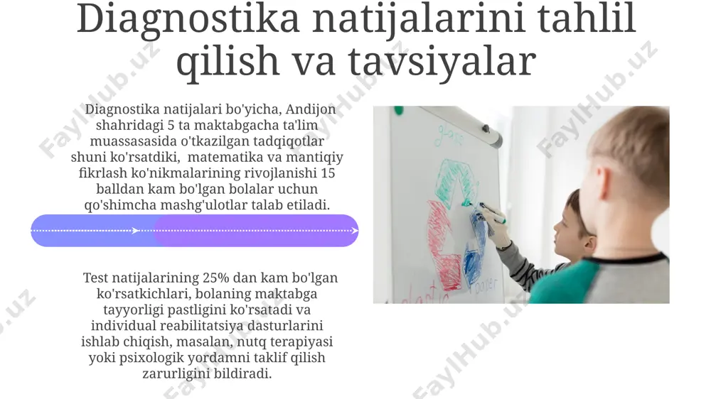 rligi an'anaviy usullarga nisbatan 15-20% yuqori. oilaviy muhitning ta'sirini baholash 01 02 oiladagi munosabatlarning (ota-onalar o'rtasidagi munosabatlar, bolaning oiladagi o'rni) ta'siri bolaning ijtimoiy-emotsional rivojlanishiga, natijada maktabga moslashuviga 40% ga ta'sir ko'rsatishi aniqlangan (2022 yilgi respublika miqyosidagi tadqiqot). sales 1st qtr 2nd qtr 100 0 sales 1st qtr 2nd qtr 100 0 e'tiboringiz uchun rahmat @taqdimot_robot image4.jpg image5.jpg image6.jpg image7.jpg image8.jpg image9.jpg image10.jpg image11.jpg image12.jpg image13.jpg image14.jpg image15.jpg image1.jpeg image2.jpeg image3.jpeg