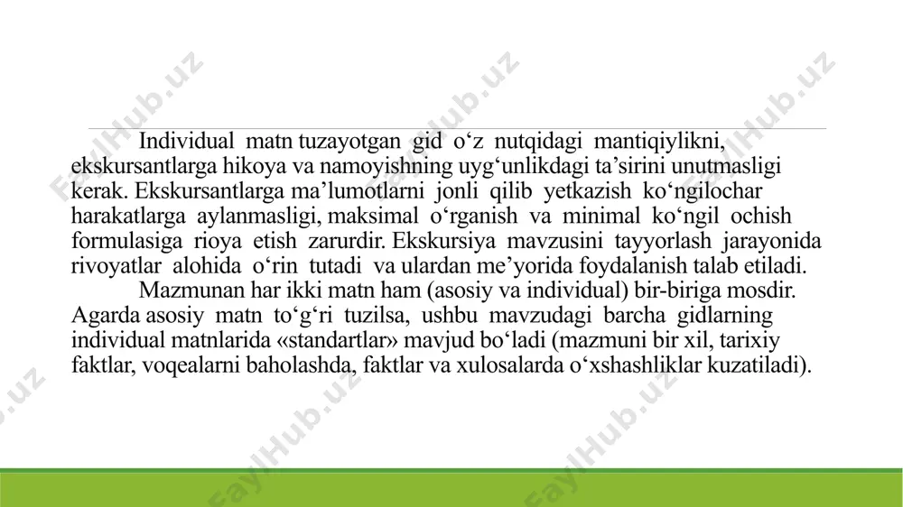 ekskursiya xizmatida ob’ektlarni hikoyaqilish usullari - Page 4