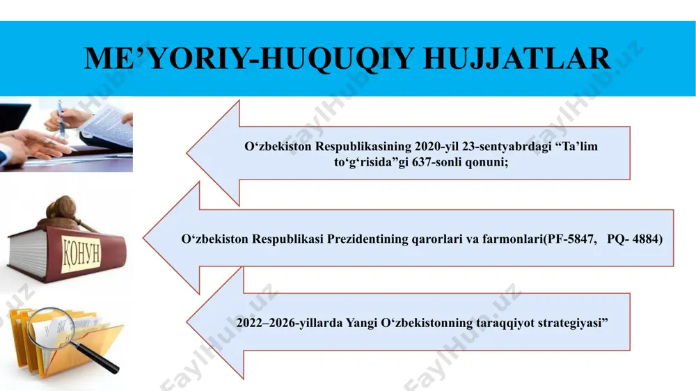 dars, har bir loyiha, “nega?“ “nima uchun?” savoli - ularning barchasi bizni doimo o‘rgangan, izlanuvchan va rivojlangan insonga aylantiradi. takliflar. “hayot davomida o‘qish” ni o‘qituvchining o‘zi ham o‘rganayotganini o‘quvchilarga ko‘rsatishi va ularga yangi topshiriqlar berib borishi kerak. maktablarda kelajak kasblari tanlovlarini o‘tkazish va natijalarni rag‘batlantirish . maktablarda zamonaviy pedagogik va informatsion texnolagiyalar yordamida o‘quvchlar o‘zlarini intellektual rivojlantirishlariga yordam berish fanlararo integratsiya-bu yondashuv o‘quvchini kengroq kontekstda fikrlashga o‘rgatadi. maktabda “hayot davomida o’qish “ tamoyilini joriy etishni amalga oshirish bo‘yicha chora-tadbirlar rejasi. t/r muammo amalga oshirish mexanizmi mas’ullar muddati natija 1 o‘quvchilarda mustaqil ta’lim olish ko‘nikmalarini shakllantirish. 1.mustaqil ishlashni rag‘batlantiruvchi loyihalar, taqdimotlar, elektron platformalardan foydalanishini ragbatlantirishni joriy etish.; 2. o‘z-o‘zini baholash – o‘quvchilarga mustaqil bajargan vazifalarini analiz qilish va xatolarini tuzatish imkoniyatini berish maktab rahbari, o‘ibdo‘ va fan o‘qituvchilari. 3 oy o‘quvchilarning tan olingan ta’lim platformalaridan (coursera, khan academy) foydalanish darajasining o‘sishi. uzoq muddatda hayot davomida o‘rganish qobiliyatining shakllanishi. 2 tanqidiy va …