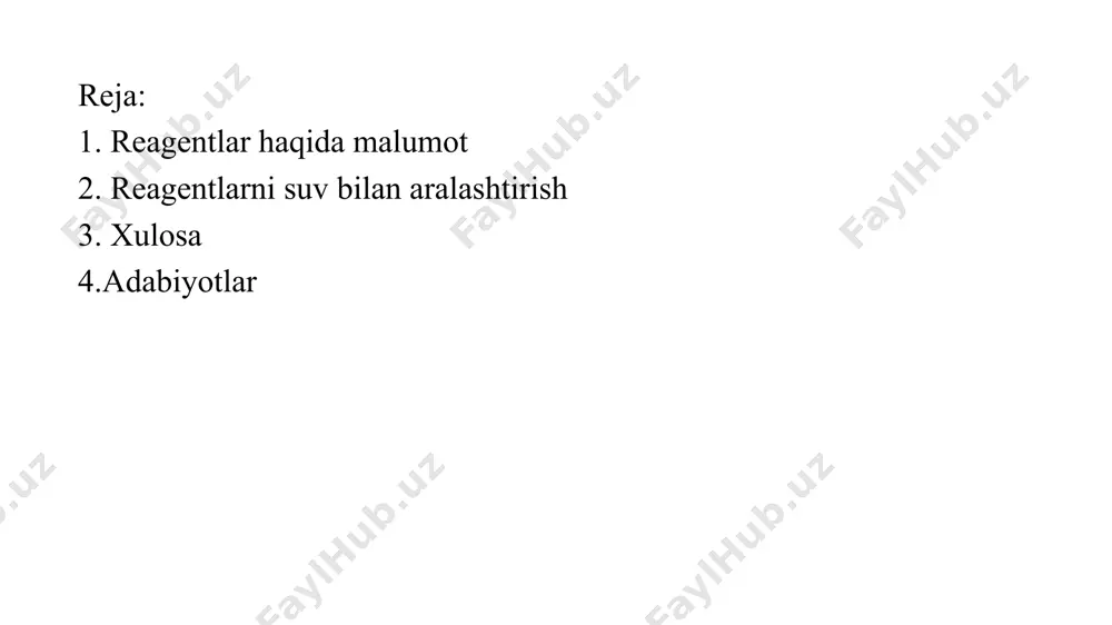reagentlarni suv bilan aralashtirish - Page 2