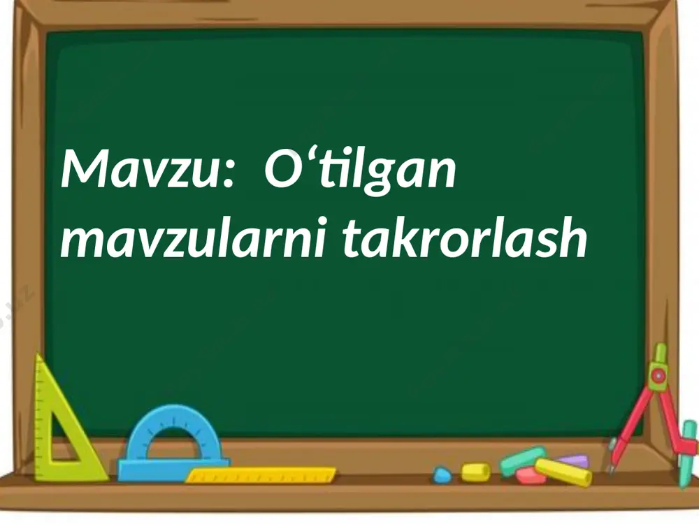 o‘tilgan mavzularni takrorlash - Page 2