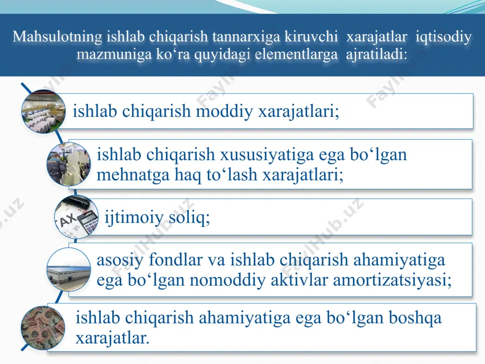 ishlab chiqarish va xarajatlar hisobi - Page 4