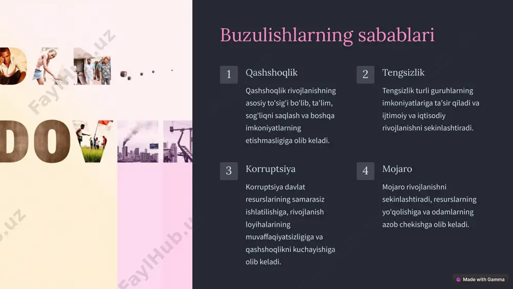 rivojlanish jarayonidagi buzulishlar - Page 4
