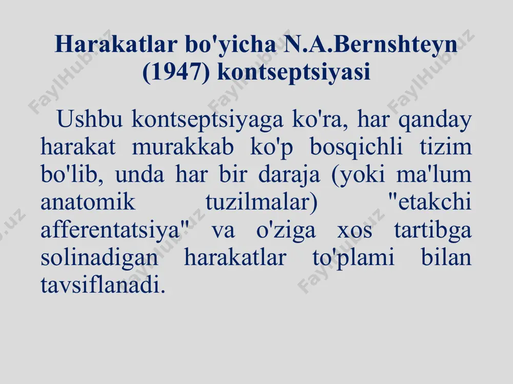ga oshirish ustidan ongli nazoratni o'chirish, zarur harakatlarni vosita xarakatlari va stereotiplari bilan almashtirish shaklida namoyon bo'ladi. harakatlarning ixtiyoriy tartibga solinishining qo'pol parchalanishi bilan bemorlar eksperimentator harakatlarining nazoratsiz taqlidli takrorlash ko'rinishida exolaliya kuzatilishi - mumkin - eshitilgan so'zlar va iboralarni taqlid qiluvchi takrorlash. apraksiyaning bu shakli ya'ni. uning alohida elementlarini emas, balki butun vosita dasturini bir butun sifatida davom ettirish.