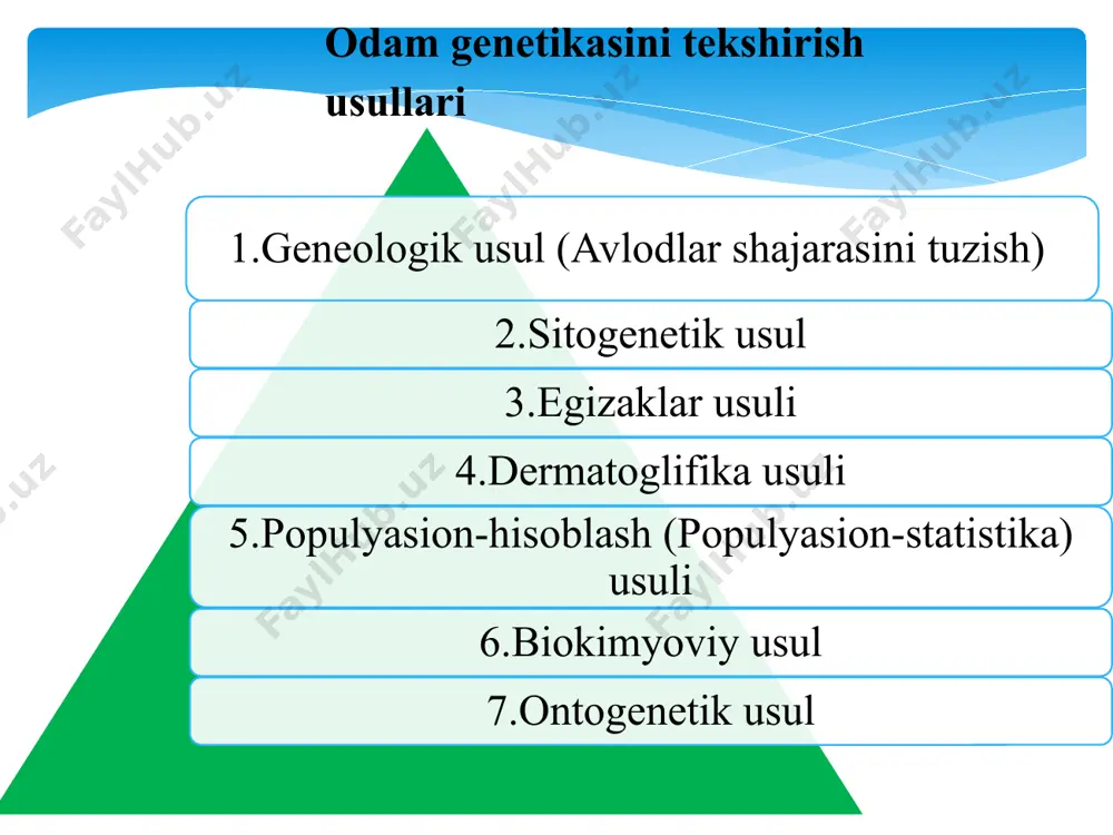 odam genetikasini tekshirish usullari - Page 4