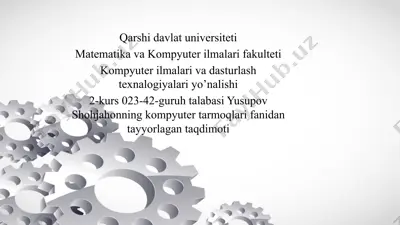 internet xizmatlari — PPTX