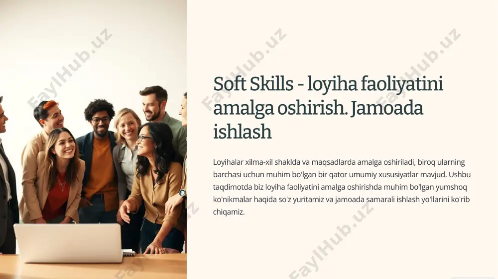 soft skills – loyiha faoliyatini amalga oshirish. jamoada ishlash - Page 2