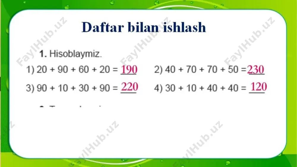 daftar bilan ishlash. matematika daftar yechimlari - Page 5