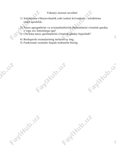 yakuniy nazorat savollari — DOCX