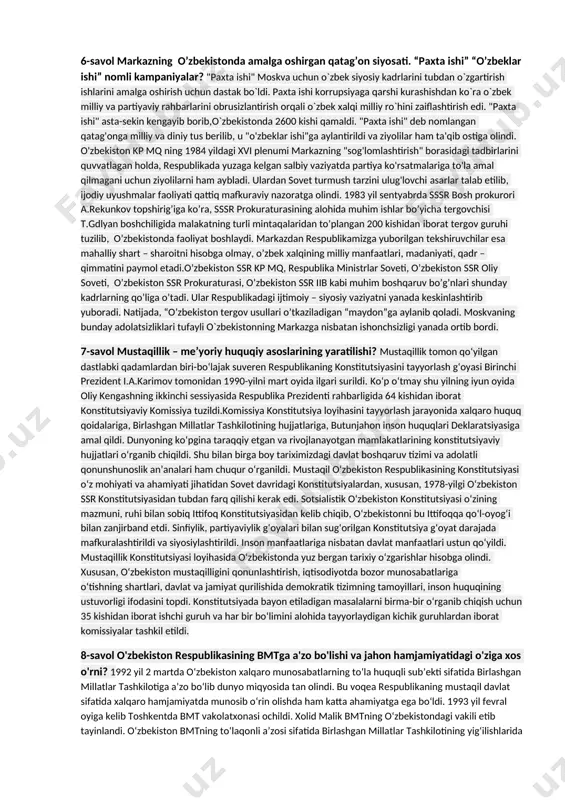 bekistonning mustaqil mustaqilijiga, o'zining milliy qadriyatiga va mamlakatning xalqaro tashkilotlarida o'z ishlab chiqarishini kuchaytirishga yo'naltirilgan. "o'zbek modeli" muhim aksentni mustaqil davlat tuzilishi va mustaqillikni saqlashga qo'yadi. o'zbekiston respublikasi xalq ijodkorligi asosida, o'zining mustaqil davlat sifatida tuzilgan, qonun, siyosat va iqtisodiy sohalarida o'zaro islohot qilishga intilgan. "o'zbek modeli" milliy tafakkurni qadrlash, milliy, madaniy va tarihiy qadr-qimmatlarni saqlash, uning o'zini rivojlantirish va milliy tafakkurni qo'llashni o'z ichiga oladi. bu, o'zbek xalqining o'zining o'zligini mustahkamlash, o'zaro hurmat va sog'lig'ini muhofaza qilish uchun muhimdir. o'zbekiston "o'zbek modeli"da siyosat tuzilishi, siyosat usullari va xalqaro aloqalarni o'z ichiga olgan yondashuv siyosatini amalga oshiradi. ishonchli siyosat, xalqning uning hukuklari va erkinliklari uchun ishonch qilishi, demokratik tuzilishi, adolatli va huquqiy davlatni rivojlantirishda asosiy tamoyil sifatida ko'rsatiladi. "o'zbek modeli" iqtisodiy o'zlashtirishni, mamlakatni xavfli va qadriyatli iqtisodiyotga o'tkazishni o'z ichiga oladi. o'zbekiston iqtisodiyotida yangi texnologiyalar va innovatsiyalar qo'llanilgan, korxona va sohalar o'zaro aloqalarini rivojlantirishga intilgan. "o'zbek modeli" tarbiyaviy tizim va …