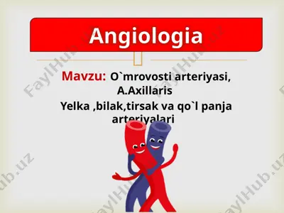 o`mrovosti arteriyasi, a.axillaris — PPTX