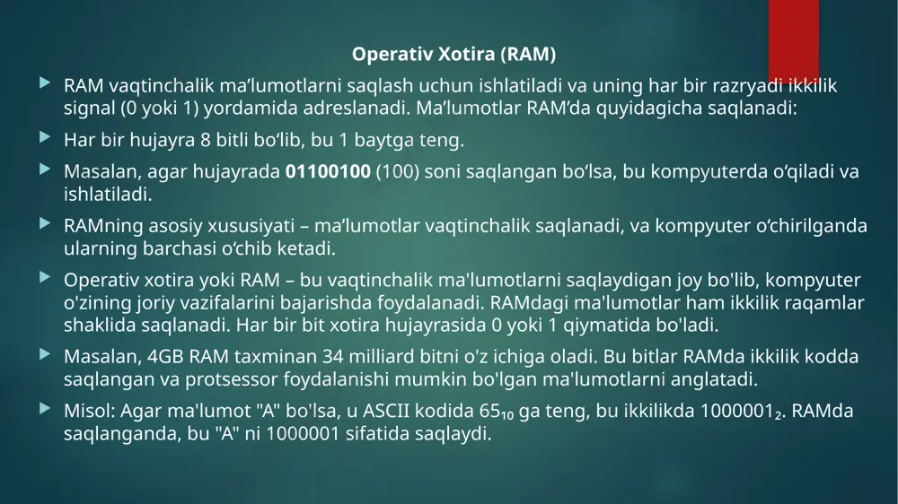 kompyuterning ichki kodlash tizimlari: asosiy tushunchalar - Page 5