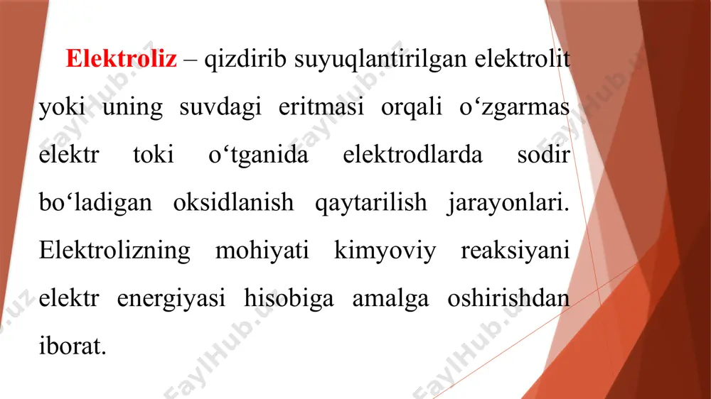 chanligini aniqlash kimyo, biologiya, ekologiya, tibbiyot va sanoat sohalarida keng qo‘llaniladi. bu jarayonni amalga oshirishda ishlatiladigan asboblar turli shakl, o‘lcham va funksiyalarga ega bo‘lsa-da, ularning barchasi ionlarning harakati asosida tok o‘tkazish xususiyatiga tayangan holda ishlaydi xulosa qilib aytganda, elektr o‘tkazuvchanlikni aniqlovchi asboblar zamonaviy ilmiy-amaliy faoliyatda ajralmas vosita bo‘lib, ularning ishlash prinsipi, tuzilishi va qo‘llanish sohasi har tomonlama o‘rganilishi muhim ahamiyat kasb etadi. e’tiboringiz uchun rahmat image1.png image2.png oleobject1.bin image3.wmf image4.png image5.png image6.png n к иш иш та к v v n v э g × × × = - /docprops/thumbnail.jpeg
