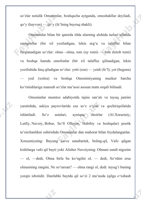 omonim so’zlar va ularning qo’llanilishi - Page 4