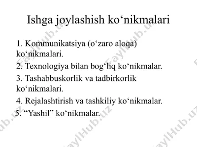 kommunikatsiya (o‘zaro aloqa) ko‘nikmalari — PPTX