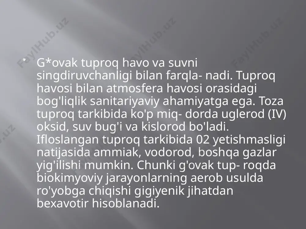 tuproqning gigiyenik ahamiyati - Page 4