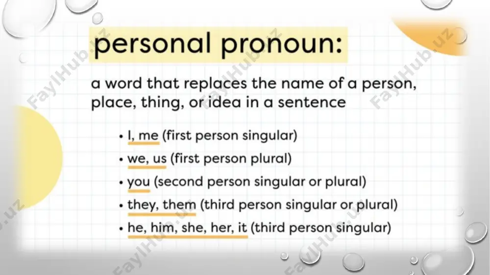 personal pronouns - Page 4
