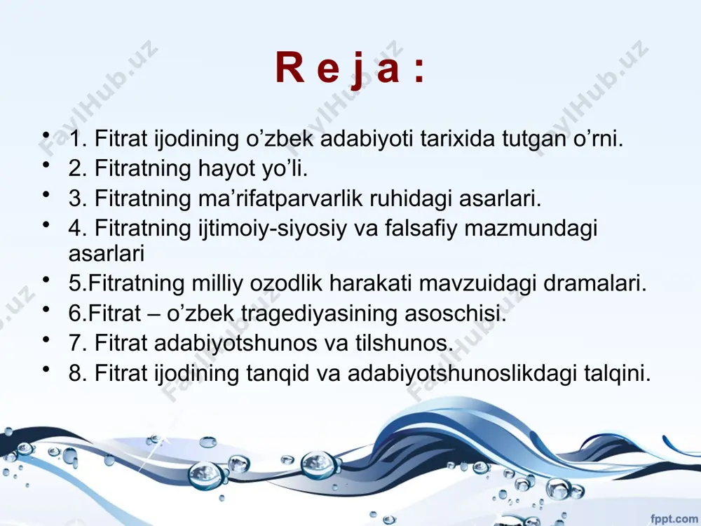 r, bir bo’lagi bilsa ham tugal bilmaylar. gapursalar so’zlarining yarmi arabcha yarmi franso'zcha bo'lib chiqadir.» fitrat ushbu so'zlari bilan jazoir xalqining boshiga tushgan kulfat yaqin kelajakda turkiston xalqlari boshiga ham tushishi aniq ekanligini, tezroq bu holning oldi olinmasa yomon oqibatlarga olib kelishi mumkinligini tushunib yetadi. va buni xalqqa tushuntirishga harakat qiladi. uning bu fikrlari qanchalik to'g'ri ekanligini mustamlaka zulmi ostida o'tgan tariximiz isbotlab turibdi. abdurauf fitrat yana bir «johilona taassubg'a misol» nomli asarida «buxoro shahrining o'ramlarina ushbu mazmunda bir e’lon yopishtirilg'on edi: yangi chiqqan jadidlar bolalarimizning e’tiqodlarini buzalar munda xunarlarinda hech kim bolasini o'qutmasin, o'qutsa shu kishini o'ldirajakmiz, jadidlar jivlashib o'lturmasinlar, agarda jivlashib o'ltursalar biz onlarning boshlarini kesamiz, jadidlar namoz birla ro'zani o'tamaylar, munlar kofirlar qonlari halol» --degan fikrni keltiradi. bu so'zlar diniy taassubga erk bergan mullalar tomonidan buxoroning odamlar gavjum bo'ladigan joylariga yozib ketigan edi. abdurauf fitrat ushbu asarida chala mullalarning kirdikorlarini fosh etadi. fitrat o’sha davrdagi murakkab vaziyatni …