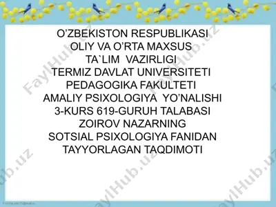 ijtimoiy normalar — PPTX