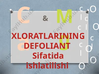 defoliantlar — PPTX
