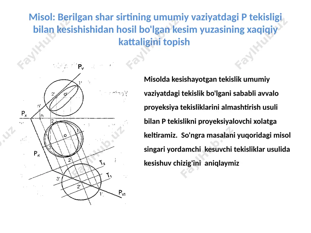sirtlarning tekisliklar bilan kesilishi - Page 4