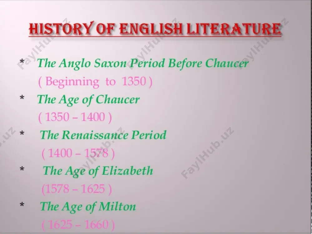 history of english literature - Page 2