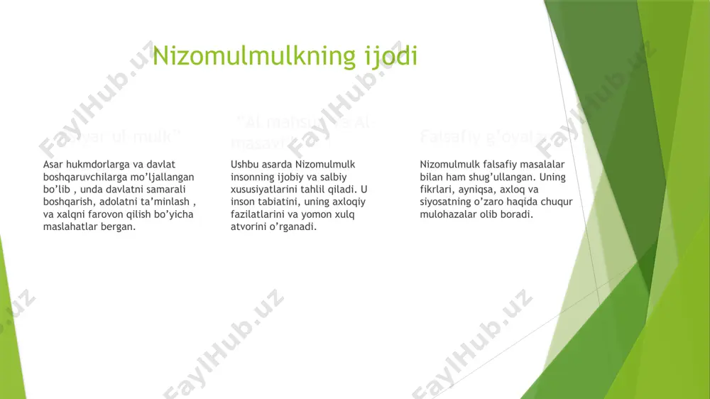 nizom ul-mulkning hayoti va asarları - Page 4