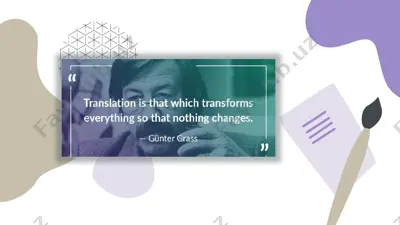 features of literary translation — PPTX