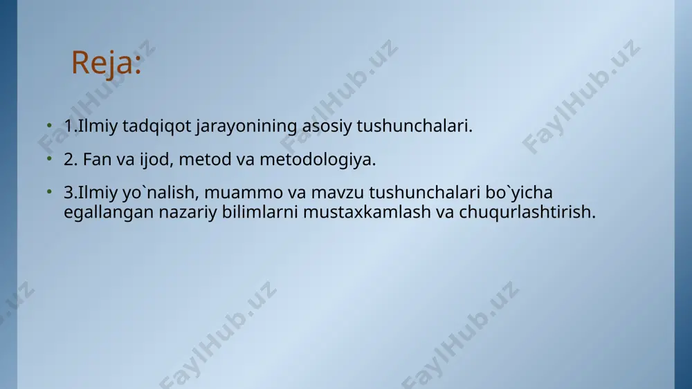 shiga, tabiiy va ijtimoiy voqelikning borliq qonuniyatlari to`g‘risida aniq, chuqur, haqqoniy axborot olish, bunday axborotni o`zlashtirish, saqlash, qayta ishlash va undan foydalanishga yo`naltirilgan alohida shaklidir. bugungi kunda fan hozirgi zamon axborot jamiyatining arxetipidan mustahkam o`rin olgan. bunda borliqning tuzilishini ijodiy bilish instituti sifatidagi fanning epistemologik, kreativ evristik funksiyasi alohida ro`l o`ynaydi. hozirgi zamon noklassik (kvant realitivistik) fanining kreativ evristik ro`li aloxida yaratuvchi olimning ilmiy ijodida ham, ilmiy jamoalar—laboratoriyalar, institutlar, sinov poligonlari va hokazolarning ilmiy ijodida ham o`z aksini topadi. ilmiy ijod ilmiy ijod - bu ilmiy bilishni rivojlantirish, yangi ilmiy bilim olish va undan foydalanish, ilmiy bilimni yangi qonunlar va qonuniyatlar, yangi ilmiy prinsiplar va nazariyalar, inson faoliyatining xar xil sohalaridagi amaliyotga faol chiqishlar bilan boyitish bilan bog‘liq bilish va bunyodkorlik faoliyatidir. ilmiy ijod bu asosiy jihati o`rganilayotgan hodisalar va jarayonlarning, ularning harakat va rivojlanish qonunlarining moxiyatini abstrakt tushunchalar, sxemalar, formulalar, tenglamalar va hokazolar shaklida ifodalashdan iborat bo`lgan ob`ektiv voqelikni …
