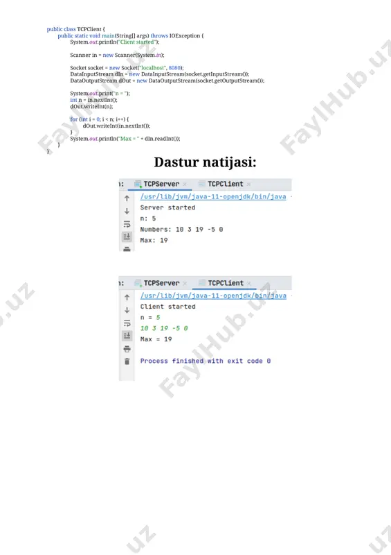 tcp klient-server tarmoq dasturi - Page 3