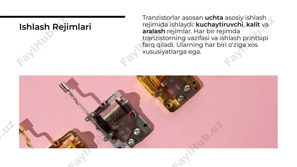 tranzistorlarning ishlash rejimlari va amaliy qoʻlanilishi - Page 4