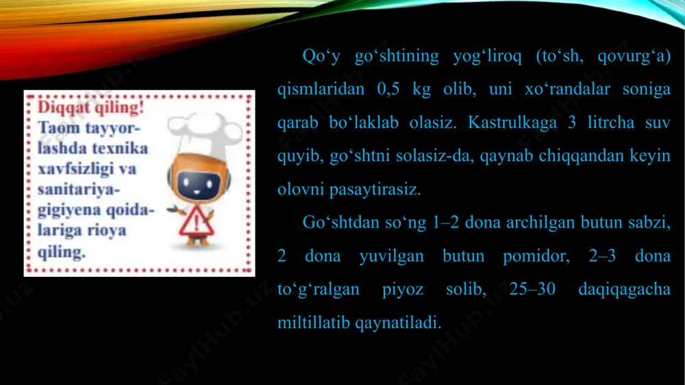 milliy taom tayyorlash texnologiyasi 5-sinf - Page 5