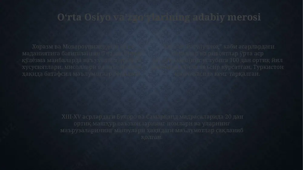markaziy osiyoda voizlik san'ati rivoji - Page 4