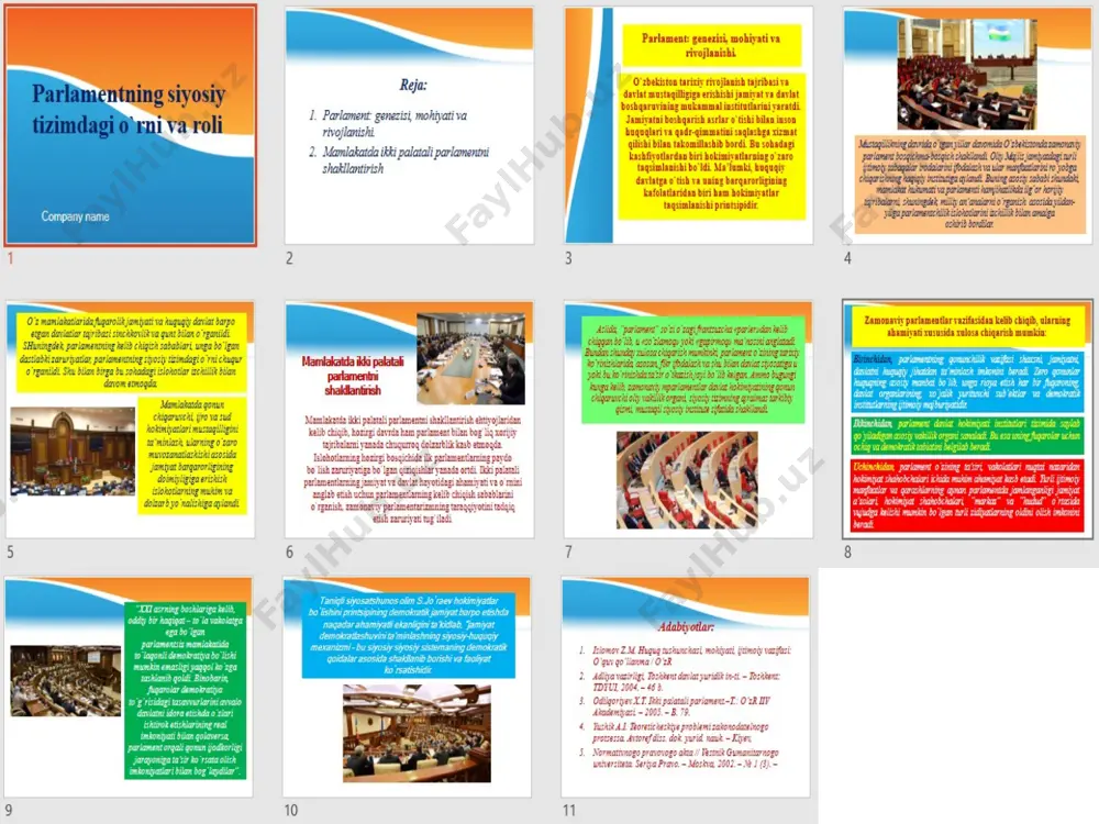 parlamentning siyosiy tizimdagi o`rni va roli - Page 3