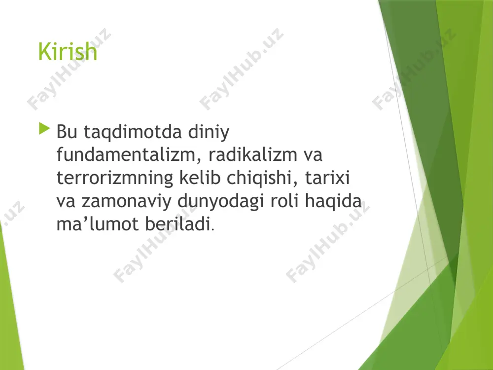 diniy fundamentalizm, radikalizm va terrorizm - Page 2