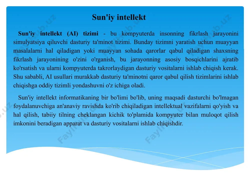 talarining yig'indisidir. qidiruv prognozi - bu prognoz ob'ektining kelajakdagi mumkin bo'lgan holatlarini o'rnatadigan operatsiya. normativ prognoz - bu prognoz ob'ektining muayyan holatiga erishish yo'llari va sanalarini belgilaydigan prognoz turi. bashoratli retrospektsiya - bu bashorat qilish bosqichi bo'lib, u prognoz ob'ektining tarixini va ularning tizimli tavsifini olish uchun prognoz fonini o'rganadi. bashoratli diagnostika - prognozlash bosqichi bo'lib, unda muammolarni aniqlash, ularning rivojlanish tendentsiyalari va prognozlash modellari va usullarini tanlash (ishlab chiqish) uchun prognozlash ob'ektining tarixi va prognozlash foni o'rganiladi. ilmiy tadqiqotlarda prognozlash. prognozlash texnikasi - bu ma'lum sharoitlarda prognozni olishga qaratilgan bir yoki bir nechta mantiqiy yoki matematik operatsiyalar. prognozlash texnikasi - bu aniq prognozni ishlab chiqishda bashorat qilish usullaridan foydalanish qoidalari to'plami. prognozlash tizimi - bu prognozlashning asosiy tamoyillariga muvofiq ishlaydigan va aniq prognozni ta'minlaydigan prognozlash usullari va ularni amalga oshirish vositalarining yig'indisidir. qidiruv prognozi - bu prognoz ob'ektining kelajakdagi mumkin bo'lgan holatlarini o'rnatadigan operatsiya. normativ prognoz - bu prognoz …
