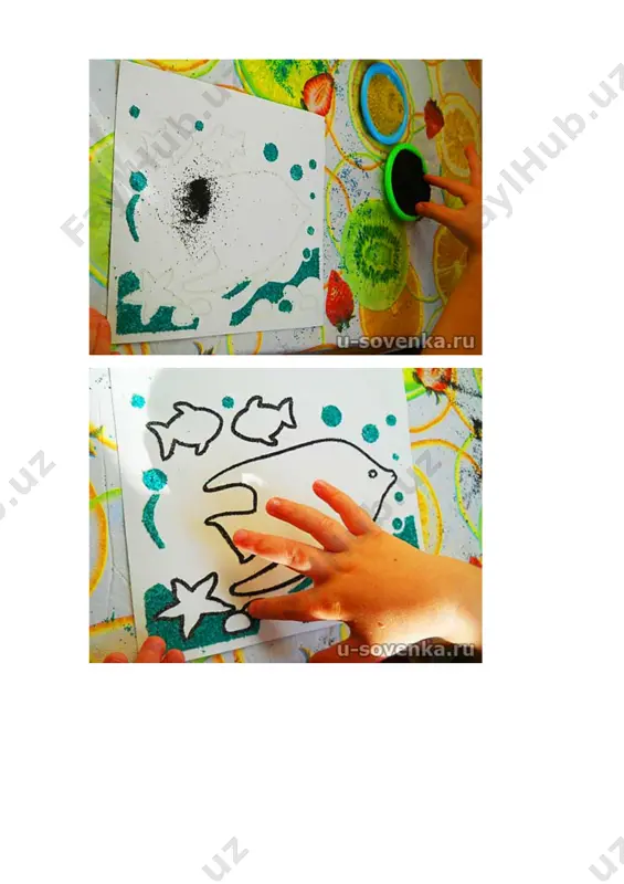 rangli qum bilan rasmlash - Page 3