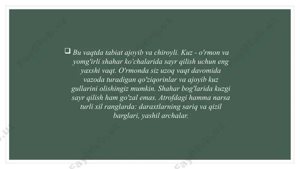 oltinkuz–hosilingyuz va tabiatnisevingvaasrang mavzularini o'rganish - Page 5