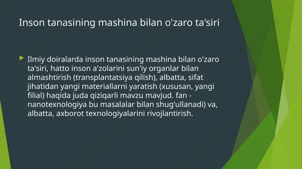 s turini tashkil etish bilan bog'laydi. aytishimiz mumkinki, ushbu "gender konstruktivizmi" nazariyasining manbai berger va lakmanning ijtimoiy qurilish nazariyasidir. genderning ijtimoiy qurilishining asosiy g'oyasi shundaki, har bir shaxs nafaqat gender qoidalarini idrok etishi, balki ularni o'zi ham yaratishi mumkin. ya'ni, zamonaviy postindustrial (axborot) jamiyatiga taalluqli bo'lgan zamonaviy jamiyatning "kiborgizatsiyasi" jinslar o'rtasidagi chegaralarni "o'chirib tashlaydi" va "yangi post-gender o'ziga xoslikni" shakllantiradi (garchi ko'p faylasuflar uchun bu qiyin bo'lsa-da. "kiborg" ni "shaxsiyat" deb atash) xulosa gumanitar fanlar uchun (psixologiya, madaniyatshunoslik, falsafa, tarix) axloqiy imperativlarni, texnologik (texnik) va biologik va hokazo turli xil ilmiy "innovatsiyalar" paydo bo'ladigan tamoyillarni ishlab chiqish ayniqsa muhimdir. albatta, shuni aytish mumkinki, turli xil texnik va texnologik yangiliklar insonning zamonaviy hayotini o'zgartiradi va nafaqat atrofdagi mavjudotni, balki ma'lum bir shaxsning o'z borligini ham juda yaxshi o'zgartirishi mumkin, deyarli asta-sekin homo sapiensni o'zgartiradi. biologik turni ma'lum bir "texnologik tur" ga aylantiradi. image1.png
