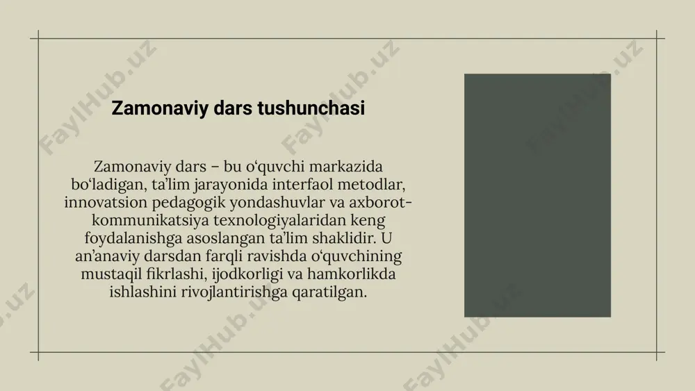 zamonaviy dars an’anaviy dars va ulargainnavatsionyondashuv - Page 5