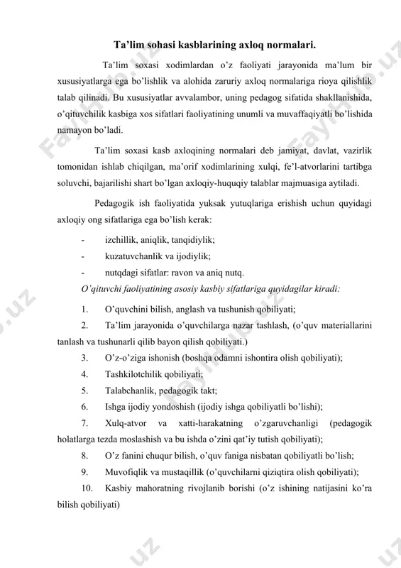 xizmat ko’rsatish xodimlarining kasb ahloqi - Page 4