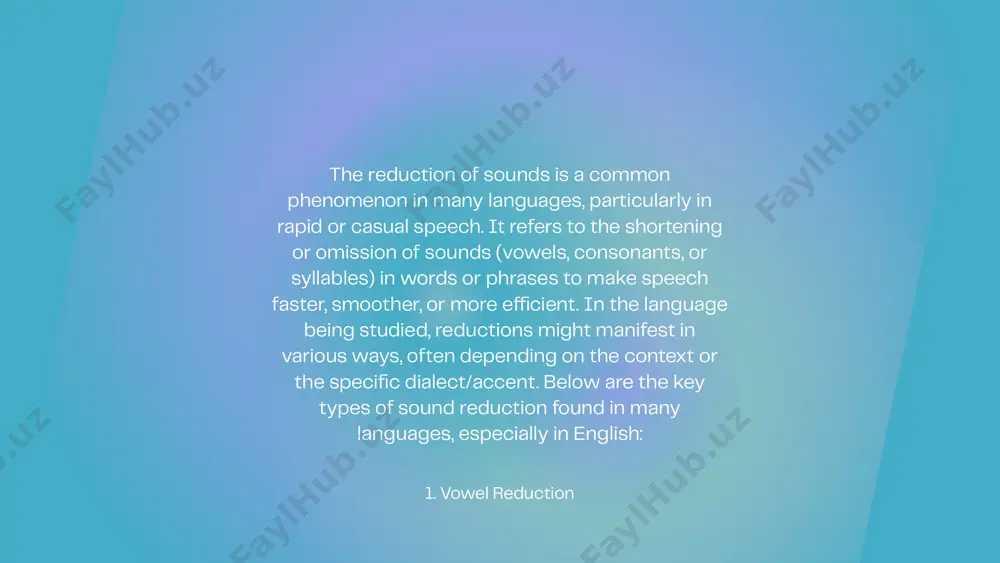 , making it sound like "cassle". in american english, "often" is commonly pronounced without the /t/, as "offen". 4. linking and flapping example: linking refers to the connection between words, while flapping is a specific form of reduction in american english, where /t/ and /d/ sounds between vowels become a quick flap sound. "do you want" might sound like "d'you want" in rapid speech, where the /d/ is pronounced as a quick tap. in american english, "better" might sound like "bedder" when the /t/ is flapped. 5. intrusive sounds example: definition: these are sounds added in the middle of words or between words for smoother transitions during speech, particularly in languages like english. 6. weak forms example: in casual british english, a /r/ sound might be inserted between a word ending in a vowel and another starting with a vowel. for example, "law and order" might be pronounced as "law-r-and …