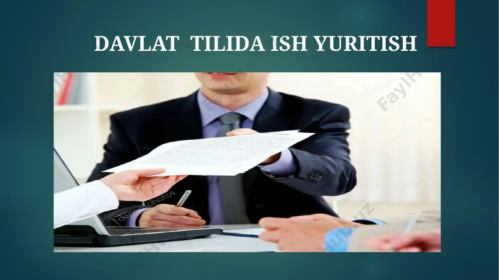 oki ro‘yxatga olingan shaklda beriladi. o‘zbekiston respublikasi vazirlar mahkamasining 1999- yil 29-martdagi 140-son qarori bilan tasdiqlangan o‘zbekiston respublikasi vazirliklari, davlat qo‘mitalari, idoralari, korporatsiyalari, konsernlari, uyushmalari, kompaniyalari va boshqa markaziy muassasalari apparatlarida ish yuritish bo‘yicha namunaviy yo‘riqnomada jo‘natiladigan va ichki hujjatlarni tuzish va rasmiylashtirish batafsil bayon etilgan. ushbu namunaviy yo‘riqnomaga ko‘ra, jo‘natma hujjatlar tegishli blankalarga yoziladi. tashkilotlarning blankalaridagi doimiy zaruriy qismlari davlat tilida yoziladi. hujjat muallifi tashkilot nomi va uning kodi tashkilot to‘g‘risida nizom (ustav)ga korxonalar va tashkilotlar umumiy klassifikatoriga muvofiq ko‘rsatiladi. ular, qoidaga ko‘ra, blankani tayyorlashda yozdirilgan bo‘lishi kerak. har bir hujjatda (xatlardan tashqari) uning turi (qaror, farmoyish, buyruq, bayonnoma, ma’lumotnoma va shu kabilar) ko‘rsatilishi kerak. aksariyat hujjatlar uchun hujjat mazmunini aks ettiruvchi qisqa va aniq sarlavha bo‘lishi shart. masalan: buyruq (nima to‘g‘risida?) «korxona tashkil etish to‘g‘risida»; bayonnomasi (nimaning?) «ilmiy kengash majlisining». a5(148x210) o‘lchamdagi hujjatlarda va telegrammalarda matnga sarlavha qo‘yilmasligi mumkin. hujjat mazmuni imkoni boricha lo‘nda, qisqa iboralar bilan, qiyin …