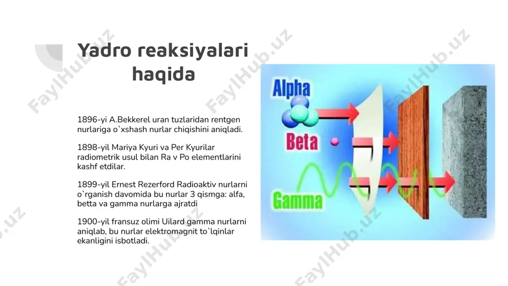 arlanishlar sog`liqni saqlashda asosiy muammolardan bo`lib qolgan. ichak tayoqchalari mol go`shti, meva sharbati, salat, don mahsulotlaridan o`tib kasalliklarga olib kelai. nurlantirish texnologiyasi tibbiy anjomlarni sterillashtirishga oxshaydi.kobalt granulalari zanglamaydigan po`latdan yasalgan stellajlarga o`rnatilgan trubkalarga joylashtiriladi. qator stellajlar orqali gamma nurlari o`tkazilganda, bakteriyalar halok bo`ladi.ovqat orqali o`tgan gamma nurlar faqat bakteriylarni o`ldirib, ovqatni radioakti qilib qo`ymaydi. ammo oz miqdorda bo`lsa ham b1 va c vitaminlarini yo`qotishi mumkin. nur kasalligi odatda 25 berdan kam nurlanishni aniqlash imkoni mavjud emas. butun tanani 100 ber bilan nurlanishi esa oq qon tanachalarining ishlab chiqarilishini vaqtinchalik kamaytirib yuboradi. tanadagi nurlanish 300 berdan oshib ketsa leykotsitlar miqdori nolga tushib ketishi ham mumkin. bunda odam ich ketishi, soch to`kilishi va infeksiyadan aziyat chekadi.nurlanish 500 ber miqdorida bo`lsa bu 50% aholida o`limga olib kelgan brahiterapiya bu radioaktiv izotoplarni organizmga implant sifatida joylashtirishga asoslanib, nur terapiyasining bir turi hisoblanadi. bu usulda radioaktiv izotoplar implantatsiya qilinadi va u ichki nur terapiyasi deb …